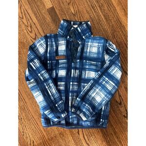 Obermeyer Boys Blue Plaid Fleece Jacket - S